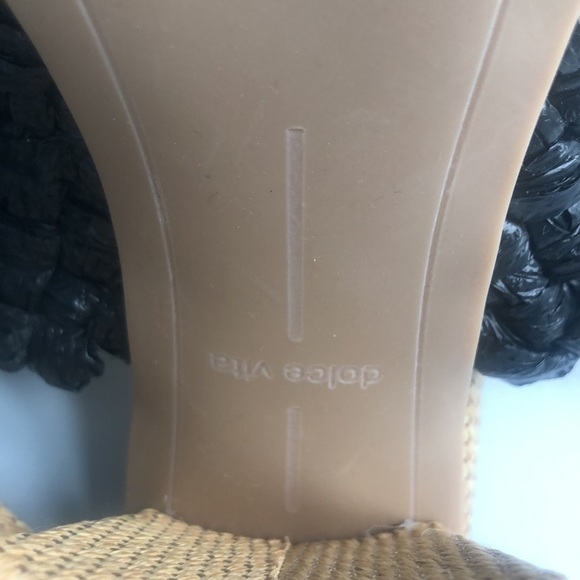 Dolce Vita POSY Sandals Black Raffia Block Heel, 5/6, New For Spring 2023 - Picture 8 of 12